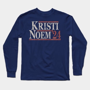 Distressed Kristi Noem 2024 Long Sleeve T-Shirt